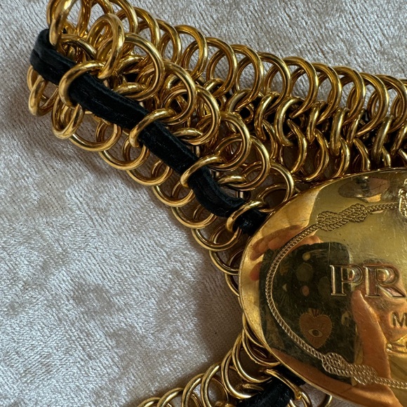PRADA GOLD BELT WAISTBELT - Picture 5 of 9